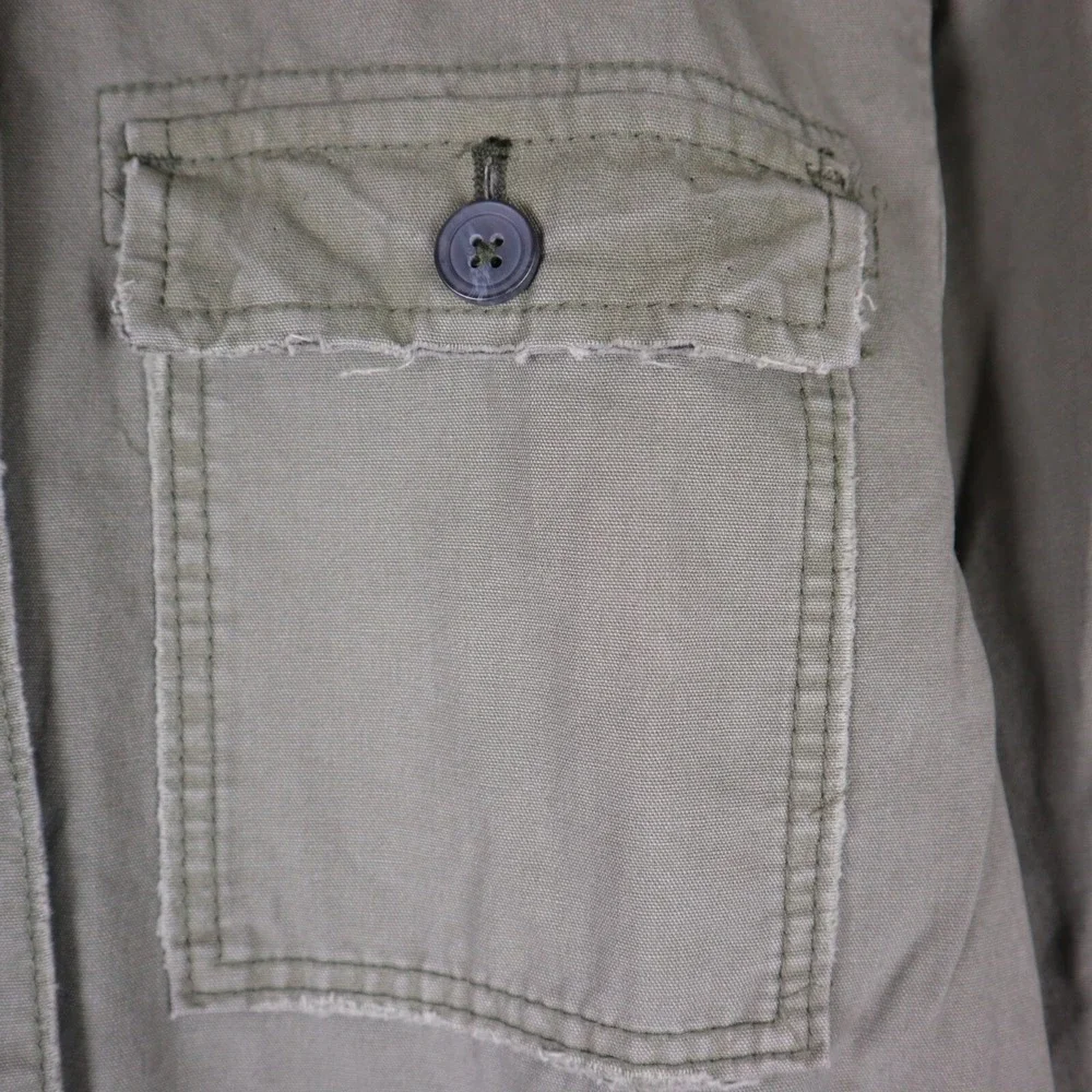 Free People We The Free‎ Apollo Oversized Jacket Military Army Cargo XS 18.5x33